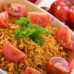 Rezept für Tomatenreis mit Parmaschinken